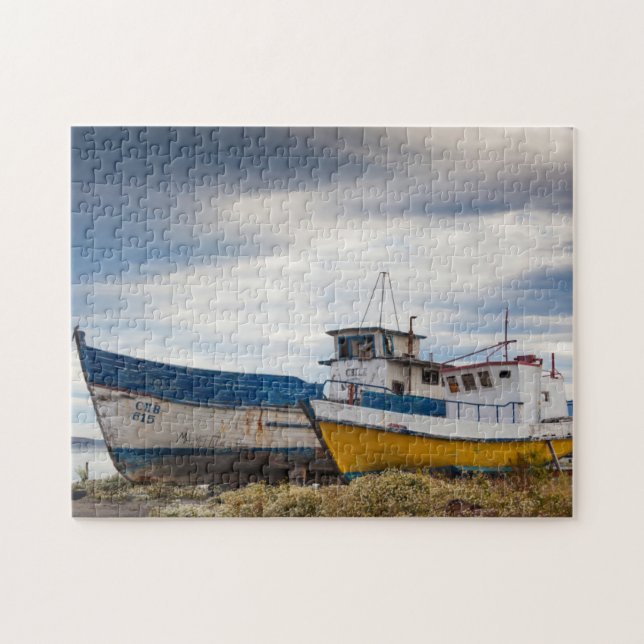Quebra-cabeça Barcos de pesca (Horizontal)