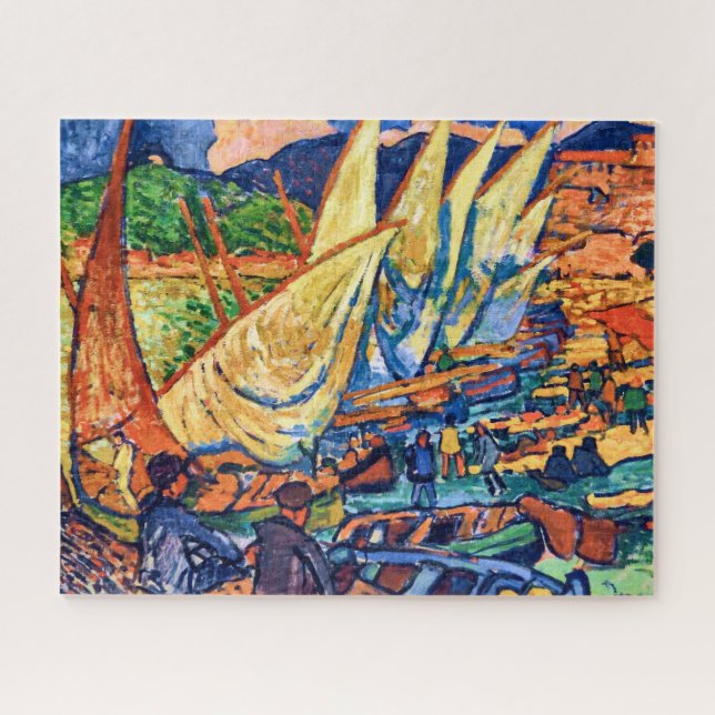 Quebra-cabeça Barcos De Pesca, Collioure | Andre Derain | (Horizontal)