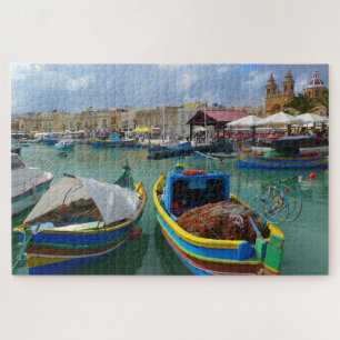 Quebra-cabeça Barcos de Pesca de Malta.