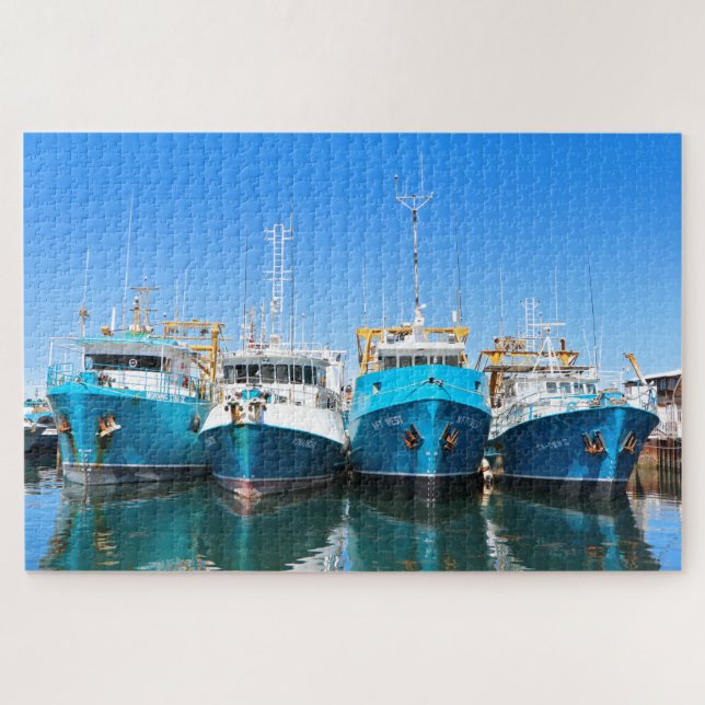 Quebra-cabeça Barcos de pesca, Fremantle, Austrália (Horizontal)
