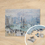 Quebra-cabeça Barcos de pesca que saem do porto | Claude Monet<br><div class="desc">Barcos de pesca abandonando o porto, Le Havre (1874), pelo impressionista francês Claude Monet. A pintura de arte original é um óleo na canvas que representa uma paisagem marítima abstrato com navios na água e pessoas no primeiro plano. Use as ferramentas de design para adicionar texto personalizado ou personalizar a...</div>