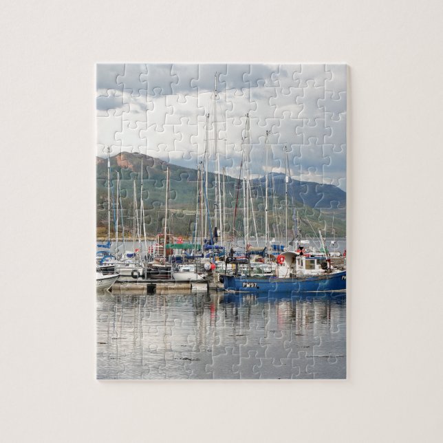Quebra-cabeça Barcos em Kyfalin, Ilha de Skye, Escócia (Vertical)
