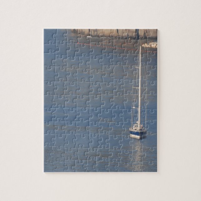 Quebra-cabeça Barcos em repouso em Sorrento Itália (Vertical)