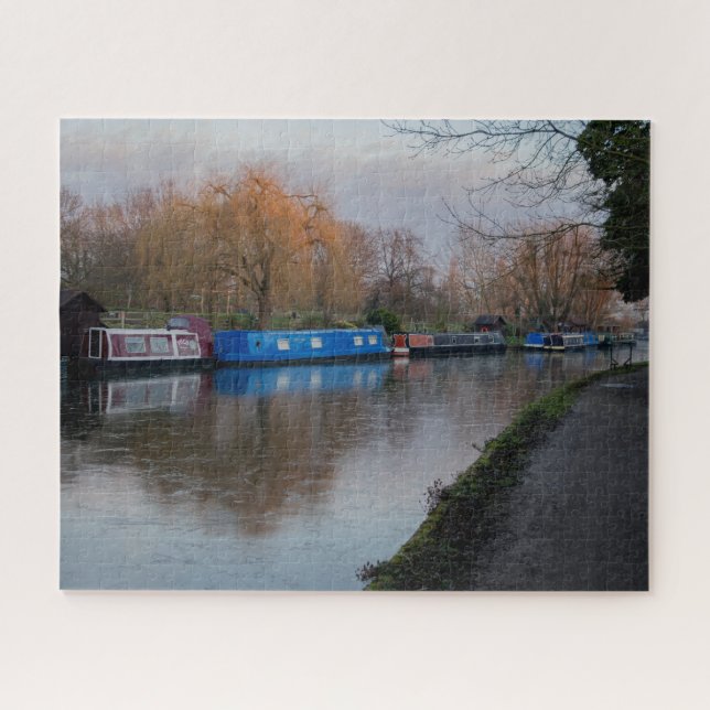 Quebra-cabeça Barcos estreitos no canal de gelo Foto de Brett Jo (Horizontal)