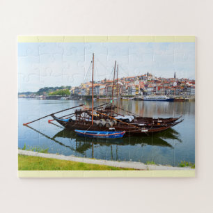 Quebra-cabeça Barcos no Porto, Portugal