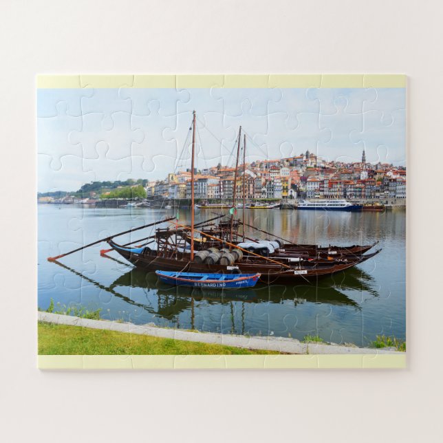Quebra-cabeça Barcos no Porto, Portugal (Horizontal)