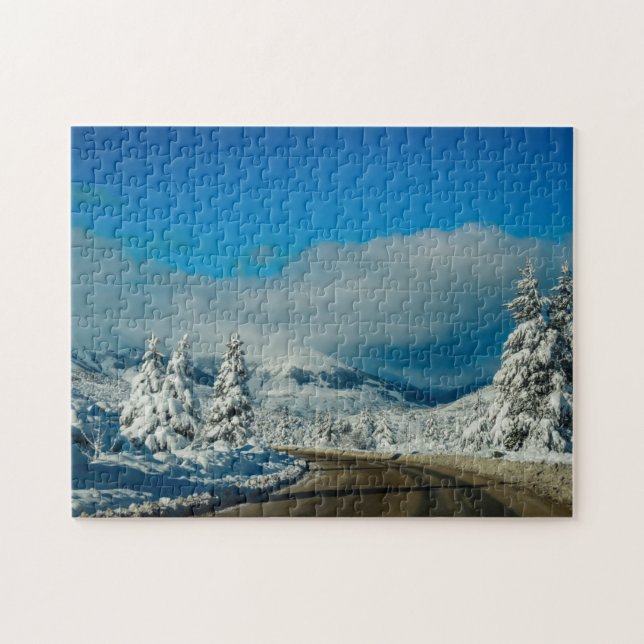 Quebra-cabeça Bariloche, estrada à estância de esqui (Horizontal)