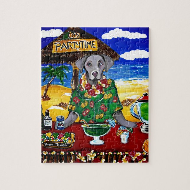 Quebra-cabeça Barman Weimaraner (Vertical)