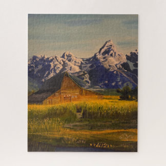 Quebra-cabeça Barn no Grand Teton, por Gary Poling