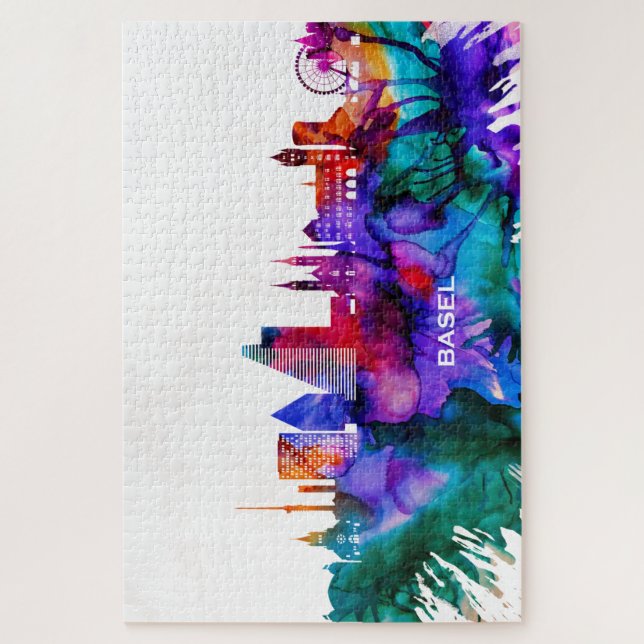 Quebra-cabeça Basel Skyline (Vertical)