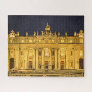 Quebra-cabeça Basilica de Peter à noite, Cidade Vaticano, Roma