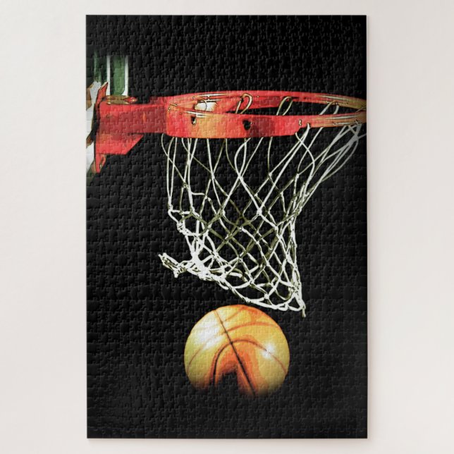 Quebra-cabeça Basquete - Arte Esportiva Popular (Vertical)