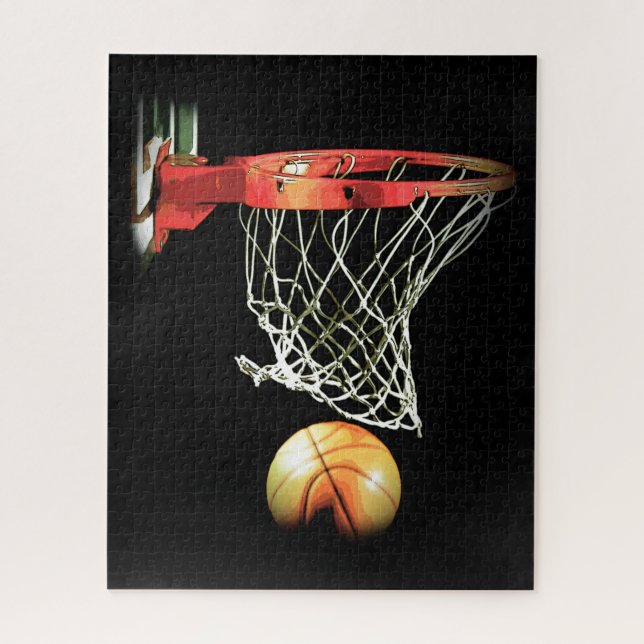 Quebra-cabeça Basquete - Arte Esportiva Popular (Vertical)