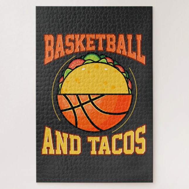 Quebra-cabeça Basquete E Tacos (Vertical)