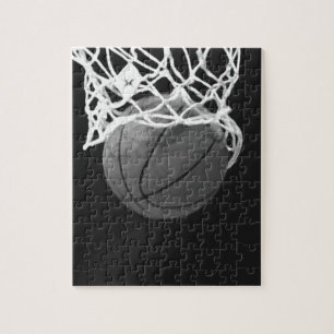 Quebra-cabeça Basquete preto e branco