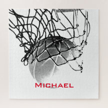 Basquete preto e branco adicione seu nome