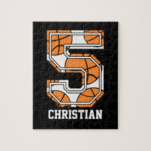 Quebra-cabeça Basquetebol personalizado número 5