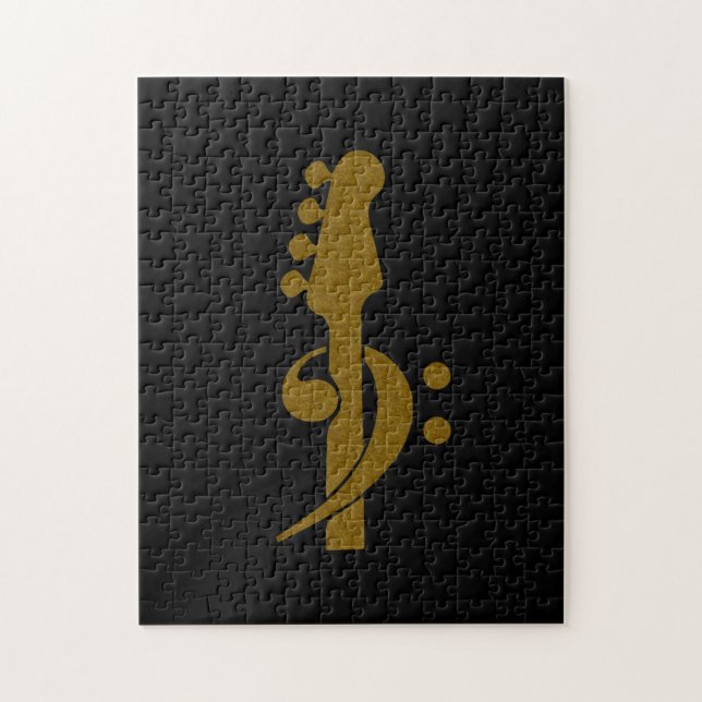 Quebra-cabeça Bass Guitar Player Music (Vertical)