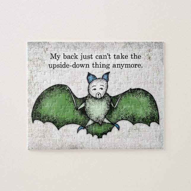 Quebra-cabeça Bat With A Bad Back Jigsaw Puzzle (Horizontal)