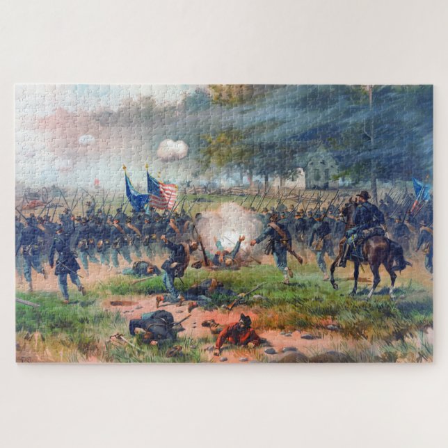 Quebra-cabeça Batalha de Antietam Thure de Thulstrup 1887 Restau (Horizontal)