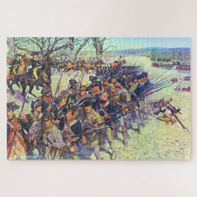 Quebra-cabeça Batalha de Guilford Courthouse 15 de março de 1781 (Horizontal)