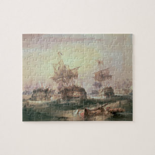 Quebra-cabeça Batalha de Trafalgar, o 21 de outubro de 1805