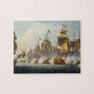 Quebra-cabeça Batalha de Trafalgar, o 21 de outubro de 1805, 'do