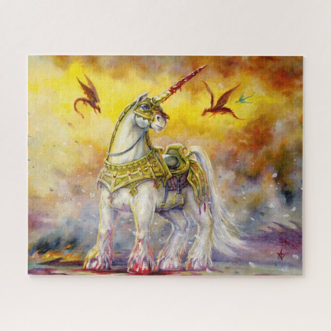 Quebra-cabeça Batalha de Unicórnio (Horizontal)