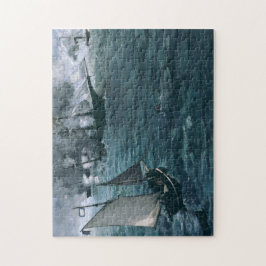 Quebra-cabeça Batalha de USS Kearsarge e CSS Alabama, por Manet