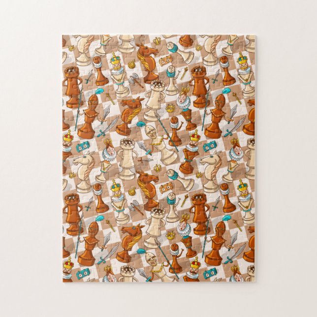 Quebra-cabeça Batalha de xadrez (Vertical)