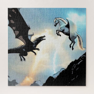 Quebra-cabeça Batalha do Dragão e Pegasus