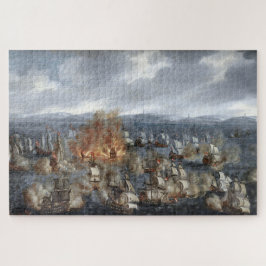 Quebra-cabeça Batalha Naval de Öland Junho 1676 Claus Møinichen
