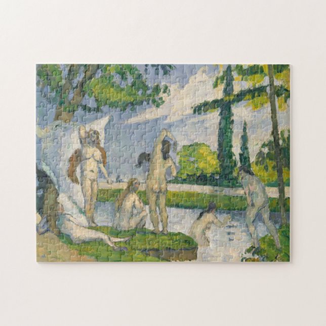 Quebra-cabeça Bathers de Paul Cezanne | (Horizontal)