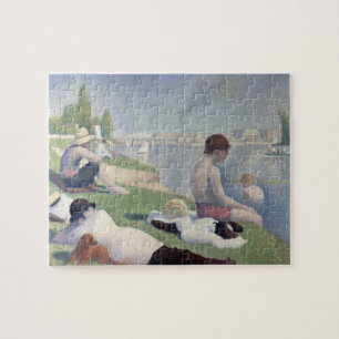 Quebra-cabeça Bathers Georges Seurat Neo Impressionist Painting