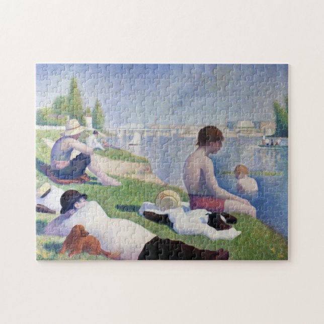 Quebra-cabeça Bathers in Asnieres, Seurat (Horizontal)