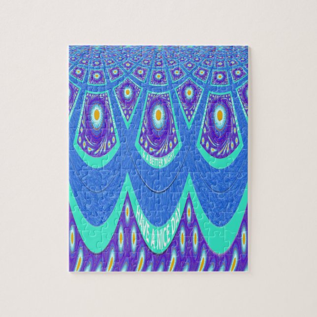 Quebra-cabeça batida azul (Vertical)