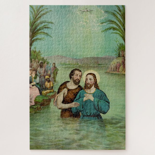 Quebra-cabeça Batismo de Jesus Cristo (Vertical)