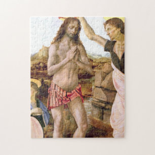 Quebra-cabeça Batismo De Jesus Cristo De Leonardo Da Vinci