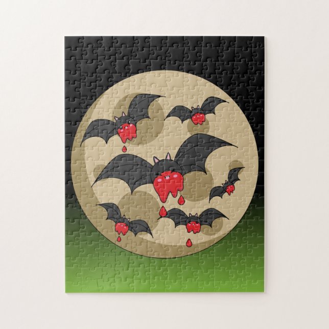 Quebra-cabeça Bats De Vampiro De Comida Ketchup (Vertical)