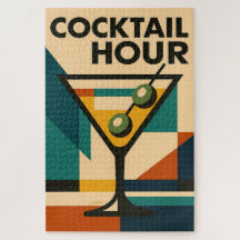 Bauhaus de Meados do Século Cocktail Martini