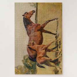 Quebra-cabeça Bay Brown Thoroughgenealogia Mare e Foal