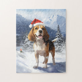 Quebra-cabeça Beagle Christmas