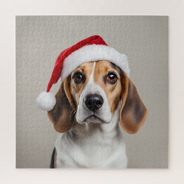 Quebra-cabeça Beagle Christmas (Vertical)