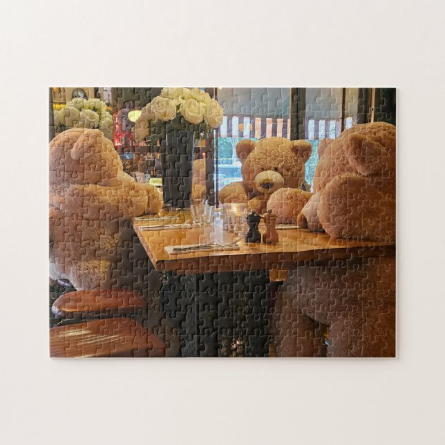 Quebra-cabeça Bear Cafe Puzzle, 11" x 14", 252 pieces (Horizontal)