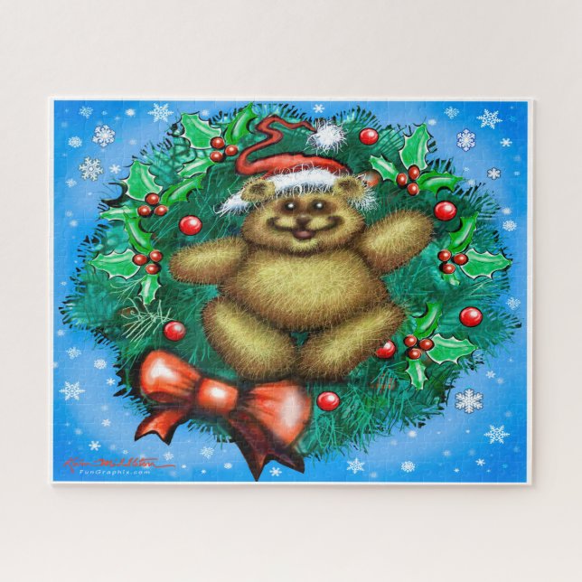 Quebra-cabeça Bear Natal (Horizontal)