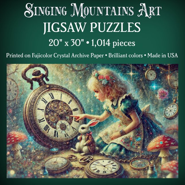 Quebra-cabeça Beautiful Alice and Rabbit Fairytale Art (Criador carregado)