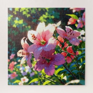 Quebra-cabeça Beautiful anime flowers illustration