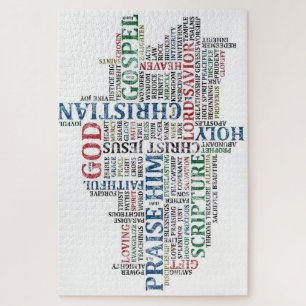 Quebra-cabeça Beautiful Religious Word Art