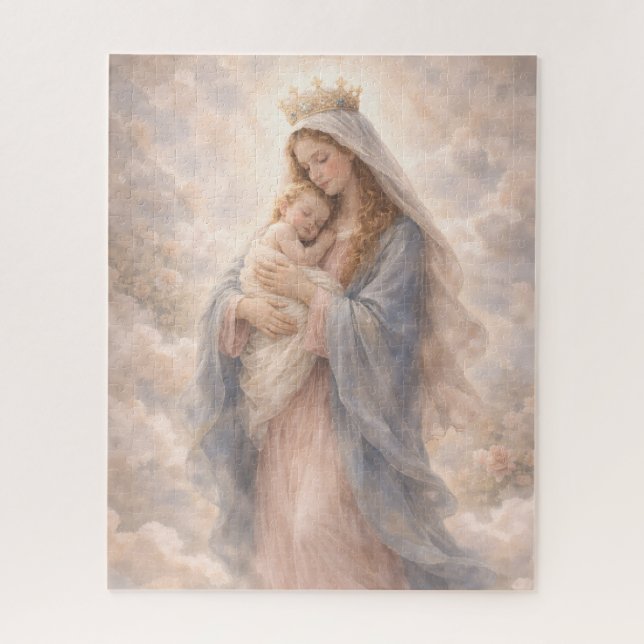 Quebra-cabeça Beauty of Motherhood Faith Unconditional Love Gift (Vertical)