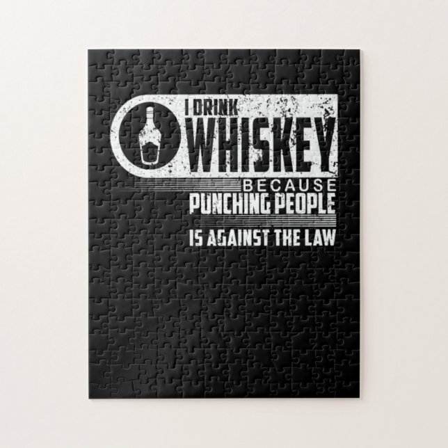 Quebra-cabeça Beba Whiskey Porque Punha Pessoas (Vertical)